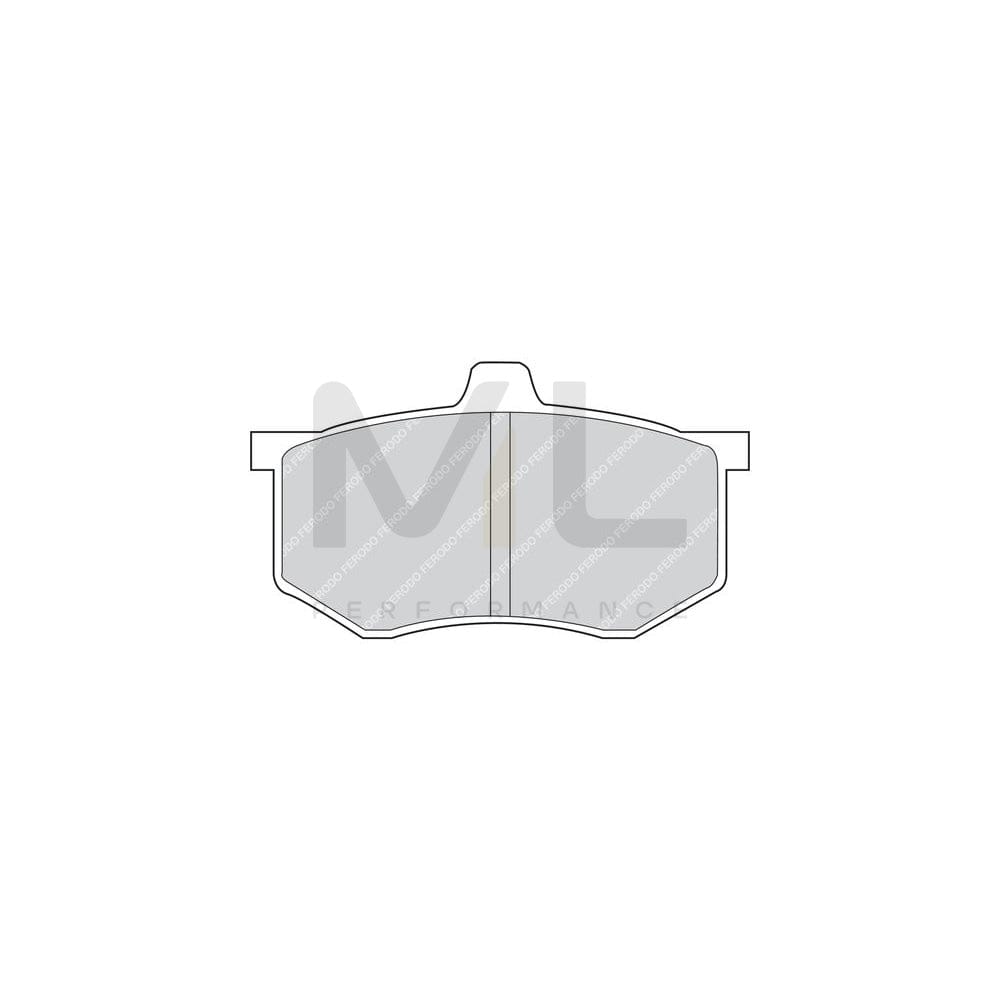 Ferodo Sl Fsl1276 Brake Pad Set For Ford Escort With Acoustic Wear Warning | Performance Parts Direct Car Parts