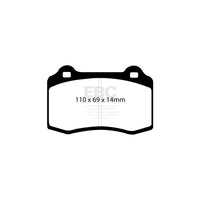 EBC PD04KR059 Aston Martin Daimler Jaguar Bluestuff Rear Brake Pad & Plain Disc Kit - Brembo Caliper