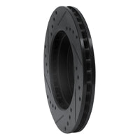 R1 Concepts R1 88-07 Dodge Colt Front Right Drilled & Slotted Black Brake Rotor
