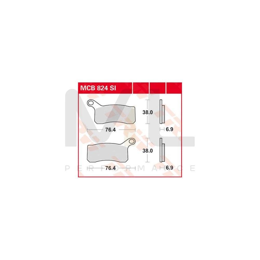 TRW Sinter Offroad Mcb824Si Brake Pad Set | Performance Parts Direct Car Parts