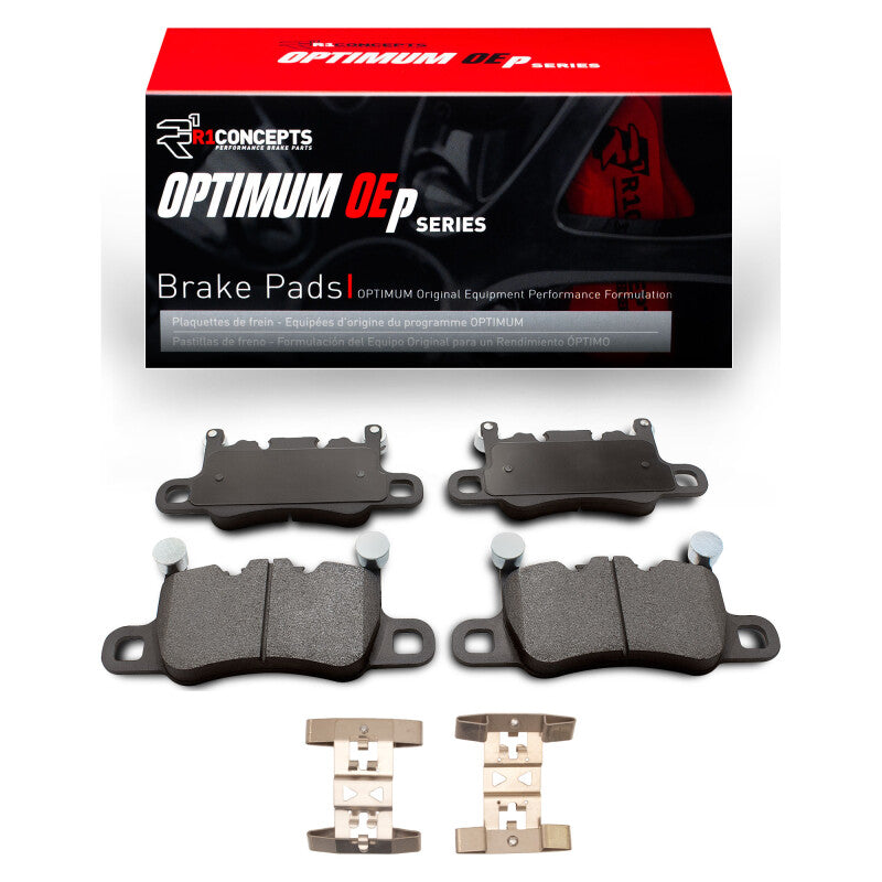 R1 Concepts R1 15-24 Bentley Flying Spur Rear Optimum OE Pads & Hardware Kit