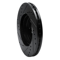 R1 Concepts R1 00-02 Daewoo Nubira Front Right Drilled & Slotted Black Brake Rotor