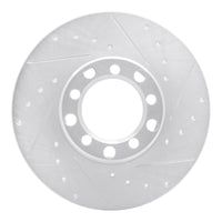 R1 Concepts R1 68-76 Mercedes-Benz 220 Front Right Drilled & Slotted Silver Brake Rotor