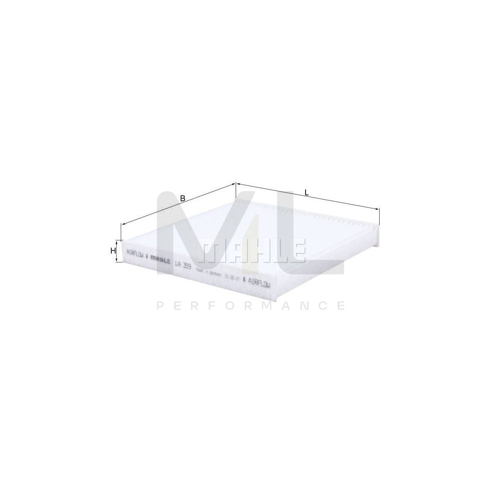 MAHLE ORIGINAL LA 359 Pollen filter Particulate Filter | Performance Parts DirectCar Parts