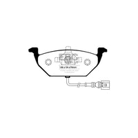EBC PD13KF049 Audi VW Yellowstuff Front Brake Pad & GD Disc Kit - Bosch/Girling/TRW Caliper