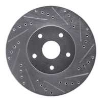 R1 Concepts R1 92-97 Subaru SVX Front Right Drilled & Slotted Silver Brake Rotor