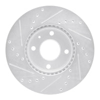 R1 Concepts R1 16-22 Chevrolet SPARK (USA/Canada) Front Right Drilled & Slotted Silver Brake Rotor