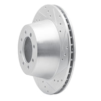 R1 Concepts R1 68-76 Ford F-350 2WD (Excl Super Duty) Front Right Drilled & Slotted Silver Brake Rotor