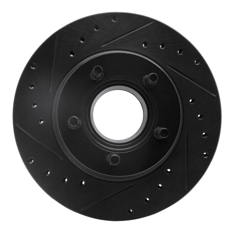 R1 Concepts R1 93-94 Ford Explorer Front Left Drilled & Slotted Black Brake Rotor