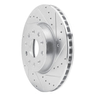 R1 Concepts R1 16-25 Cadillac CT5 Front Right Drilled & Slotted Silver Brake Rotor