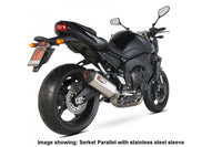 Scorpion RYA74CEO Yamaha Serket Parallel Slip-On Exhaust - Carbon Fibre Sleeve (FZ1 / FZ1 S)