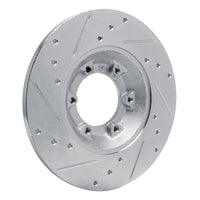 R1 Concepts R1 78-83 Chevrolet Luv Front Right Drilled & Slotted Silver Brake Rotor