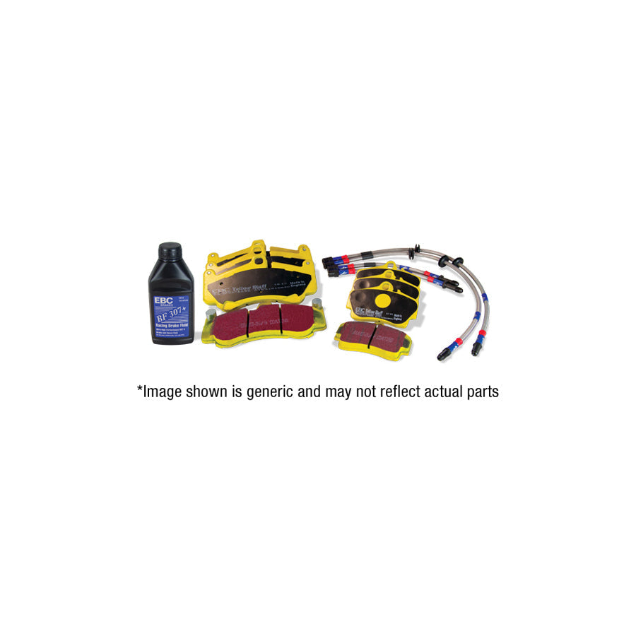 EBC PLK1435 Citroen DS3 Yellowstuff Pads and Brake Line Performance Pack - Bosch Caliper