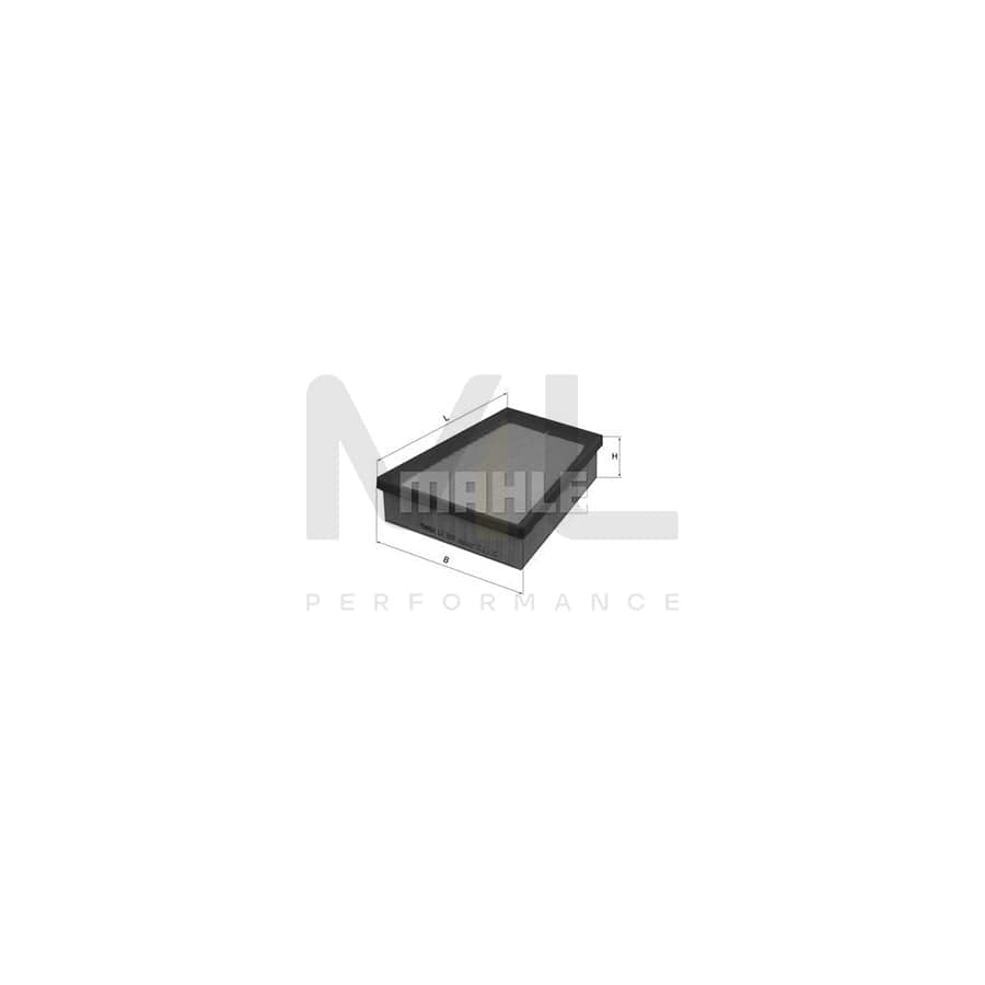 MAHLE ORIGINAL LX 2631 Air Filter Filter Insert | Performance Parts DirectCar Parts