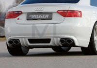 Rieger 00055426 Audi B8 B81 A5 Rear Diffuser for Twin Tailpipe Left & Right