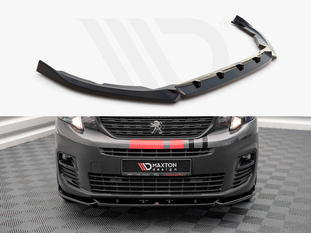 Maxton Design PE-PA-3-FD1T Front Splitter Peugeot Partner MK3 (2018-) |