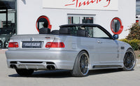 Rieger 00050254 BMW 3 Series E46 Rear Diffuser for Twin Tailpipe Left & Right -  Matte Black