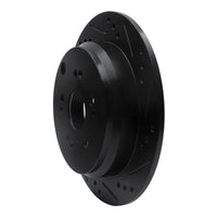 R1 Concepts R1 2005-2018 Acura RDX Rear Right Drilled & Slotted Black Brake Rotor