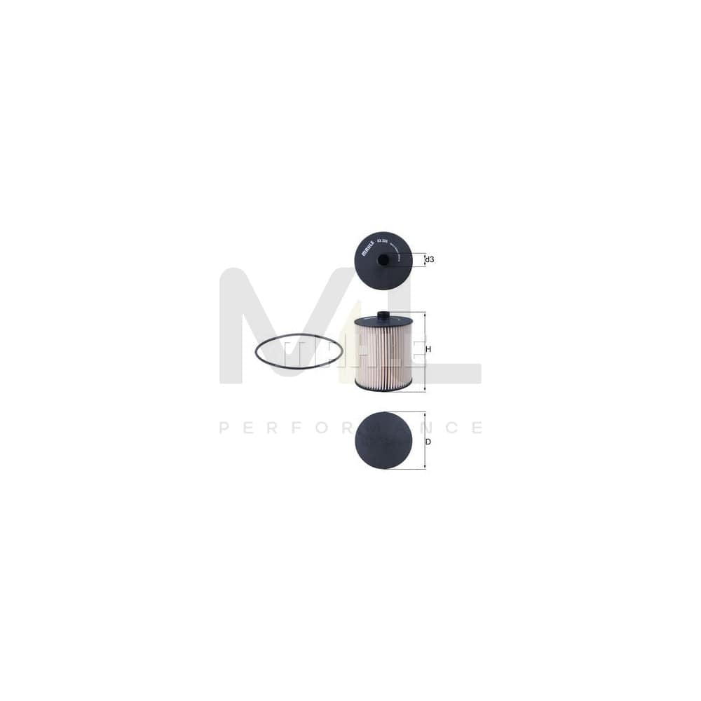 MAHLE ORIGINAL KX 335D Fuel filter Filter Insert | Performance Parts DirectCar Parts