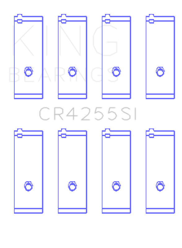 King Engine Bearings G.M.C. /Quard 4 1996/Up (Size +0.75mm) Connecting Rod Bearing Set