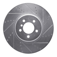 R1 Concepts R1 13-20 BMW 335I xDrive Front Right Drilled & Slotted Silver Brake Rotor