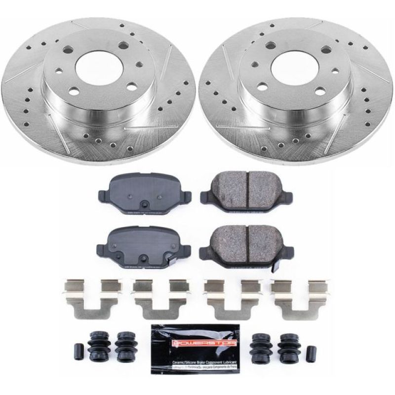 PowerStop Power Stop 12-18 Fiat 500 Rear Z23 Evolution Sport Brake Kit