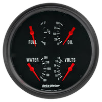 Autometer Z-Series Quad 5in. - 0 OhmE-90 OhmF