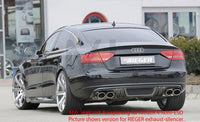 Rieger 00099886 Audi B8 B81 A5 Rear Diffuser for Original Tailpipe Left & RIght - Carbon-Look