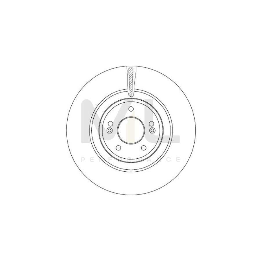 TRW DF6572 Brake Disc Vented | Performance Parts Direct Car Parts