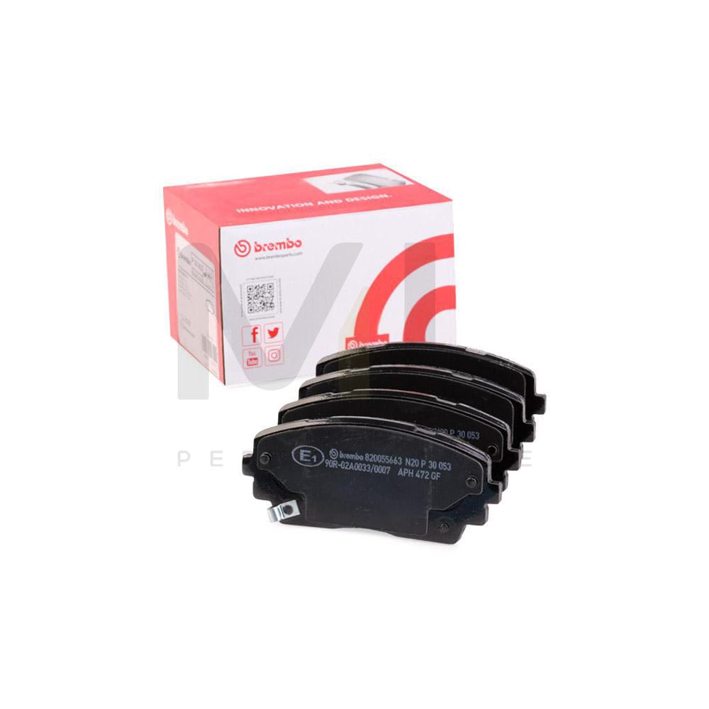 Brembo P 30 053 Brake Pad Set With Acoustic Wear Warning