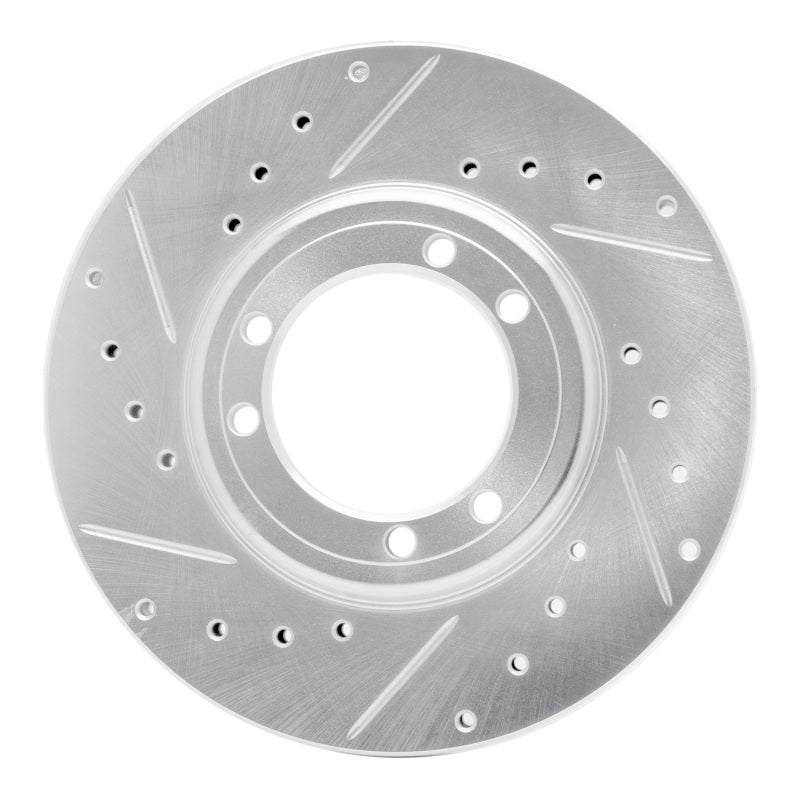 R1 Concepts R1 92-04 Hummer H1 Front Left Rear Left Drilled & Slotted Silver Brake Rotor