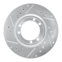R1 Concepts R1 92-04 Hummer H1 Front Left Rear Left Drilled & Slotted Silver Brake Rotor