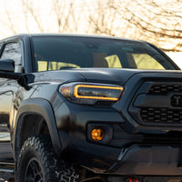Form Lighting 2016-2023 Toyota Tacoma LED Projector Headlights with Selectable DRL Chrome (Pair)