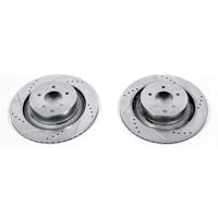 PowerStop Power Stop 08-13 Infiniti G37 Rear Evolution Drilled & Slotted Rotors - Pair