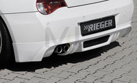 Rieger 00050512 BMW Z4 E85 Rear Diffuser for Twin Tailpipe Left -  Matte Black