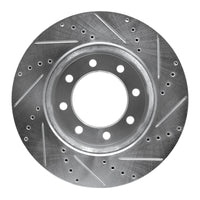 R1 Concepts R1 09-25 Dodge Ram 3500 Front Left Drilled & Slotted Silver Brake Rotor
