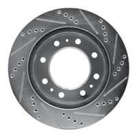 R1 Concepts R1 06-11 Cadillac DTS Front Left Drilled & Slotted Silver Brake Rotor