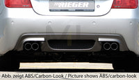 Rieger 00053605 BMW 5 Series E60 E61 Rear Diffuser for Twin Tailpipe Left & Right -  Matte Black
