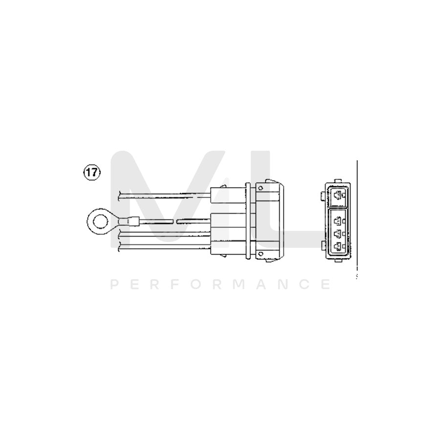 NTK Lambda Sensor / O2 Sensor (NGK 1810) - OZA445-E2