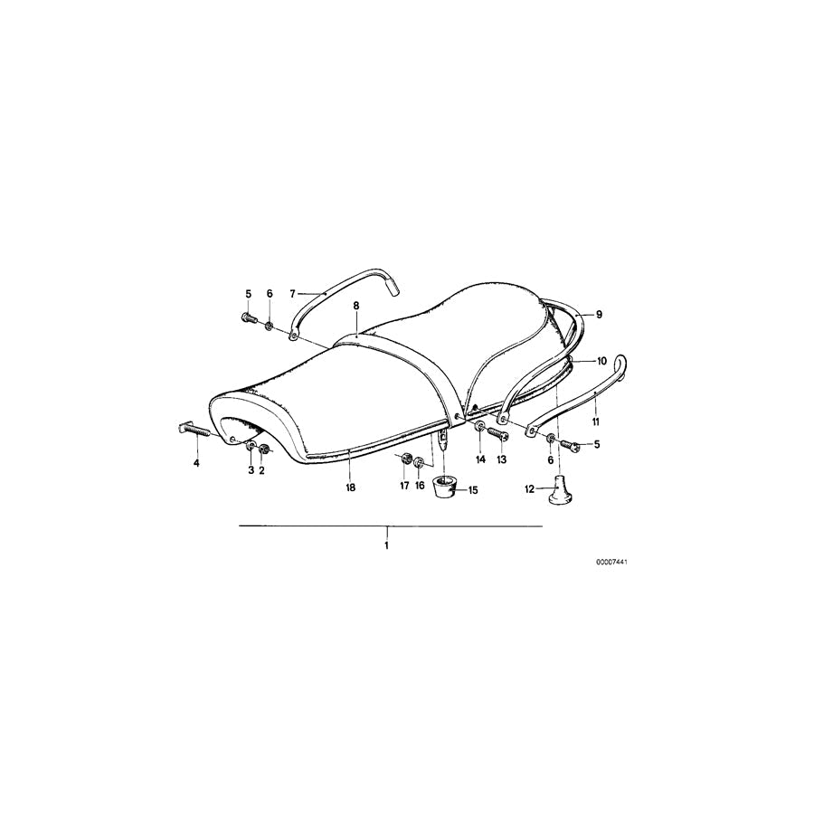 Genuine BMW 52531231321 Decorative Strip 815MM (Inc. R50/5, R60/5 & R75/5)