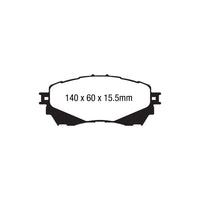 EBC PD13KF840 Mazda 6 Yellowstuff Front Brake Pad & GD Disc Kit