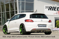 Rieger 00088084 VW 13 Mk3 Scirocco Rear Diffuser for Twin Tailpipe Centre - Glossy Black