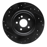 R1 Concepts R1 00-05 Mercedes-Benz ML500 (USA/Canada) Rear Right Drilled & Slotted Black Brake Rotor