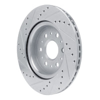R1 Concepts R1 17-25 Buick Enclave Rear Right Drilled & Slotted Silver Brake Rotor