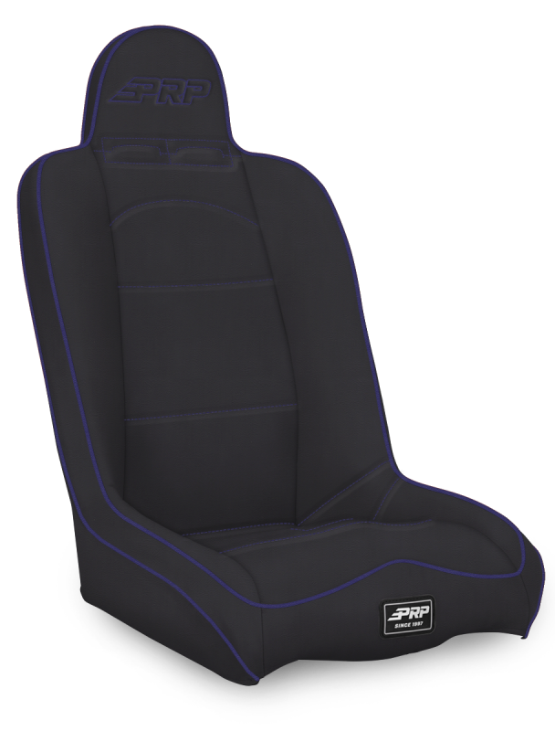PRP Seats PRP Daily Driver High Back Suspension Seat- Black/Purple Vinyl