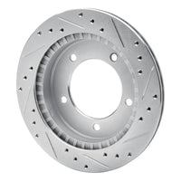 R1 Concepts R1 91-98 Chevrolet Tracker Front Left Drilled & Slotted Silver Brake Rotor
