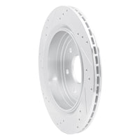 R1 Concepts R1 13-19 Cadillac XTS Rear Right Drilled & Slotted Silver Brake Rotor