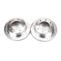 PowerStop Power Stop 00-05 Ford Excursion Rear Evolution Drilled & Slotted Rotors - Pair