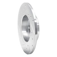 R1 Concepts R1 95-98 BMW 318TI Front Right Drilled & Slotted Silver Brake Rotor