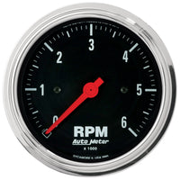 Autometer Traditional Chrome 3-3/8in 6K RPM In-Dash Mechanical Tachometer